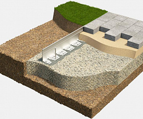 Бордюр алюминиевый h80, L2500, b56