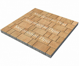 Тротуарная плитка Выбор Старый город Листопад А.1.Фсм.4 40 мм. Сахара Гранит