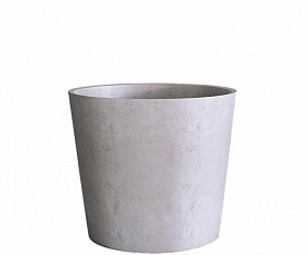 Кашпо Concretika Crater D30 H24 Concrete White