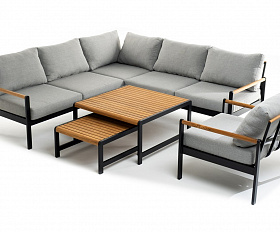 Лаунж зона из алюминия MAYA L темный графит Joygarden