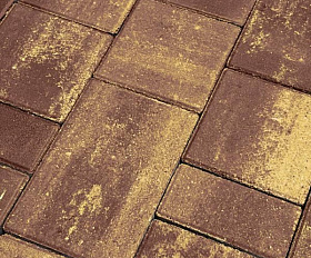 Тротуарная плитка Koldiz Ривьера 50 мм Оникс Осенний