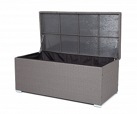 Порту сундук водонепроницаемый из искусственного ротанга, цвет графит