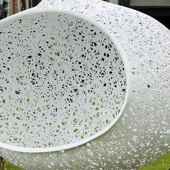 Подвесное кресло Vitgarden Bios Hide Biancoиз базальта, цвет белый фото 2