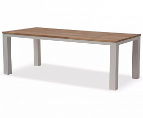 Комплект обеденной мебели Lyon-Andy 280B-6N2R Brafritid бежевый/натуральный, алюминий/тик