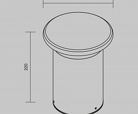 Ландшафтный светильник Grip Maytoni O460FL-L10GF3K цвет Графит