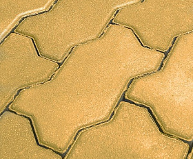 Тротуарная плитка Koldiz Волна 60 мм Моно Желтый