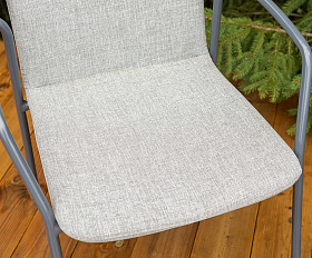 Марокко кофейный комплект из алюминия, цвет темно-серый