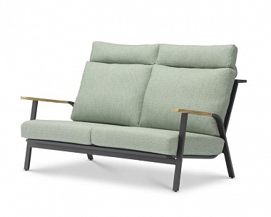 Комплект лаунж мебели Malmo Brafritid с 2-х местным диваном, антрацит/зелёный, алюминий