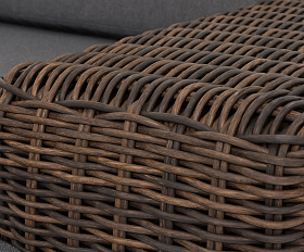 Капри кушетка из искусственного ротанга, цвет коричневый