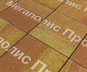 Тротуарные плиты Выбор Квадрум В.1.К.10 300х300х100 мм Листопад Гранит Каир