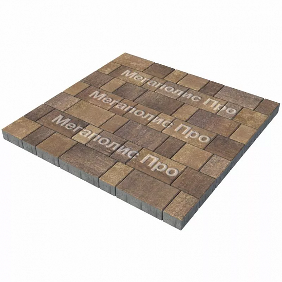 Тротуарная плитка Выбор Старый город Листопад А.1.Фсм.4 40 мм. Мокко фото 2