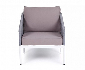 Кресло Канны 4SIS из роупа (веревки), цвет светло-серый