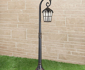 Уличный светильник Elektrostandard Mira F IP33 GL 1001F черное золото