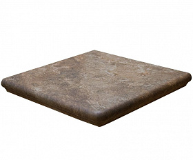 Клинкерная угловая ступень флорентинер Interbau Abell Красно-коричневый 271, 320*320*9,5 мм