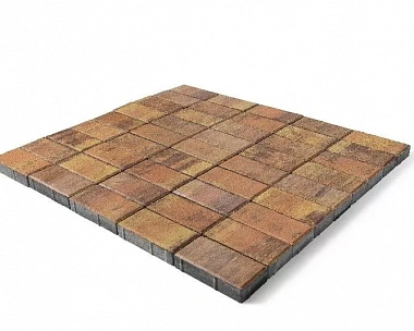 Брусчатка Braer Прямоугольник (кирпич) ColorMix 200х100х40 мм Прайд