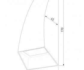 Уличный светильник Elektrostandard FORW 1016 TECHNO серый