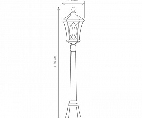 Уличный светильник Elektrostandard Virgo F IP44 GLXT-1450F черное золото