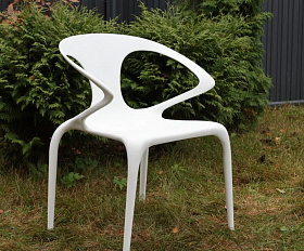 Обеденный стул May Royal Family из пластика, цвет белый
