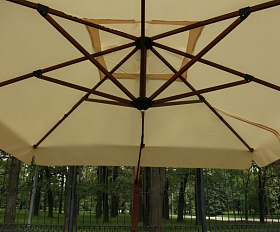 Уличный квадратный зонт Maestro Wood Royal Family с базой