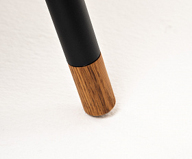 Верона журнальный столик из HPL 70х50, H40, каркас черный муар, цвет столешницы серый гранит