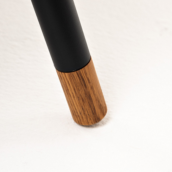 Верона журнальный столик из HPL 70х50, H40, каркас черный муар, цвет столешницы серый гранит фото 4