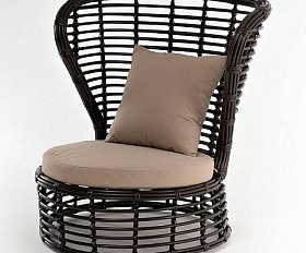 Кресло Парма 4SIS из искусственного ротанга, цвет бронзовый