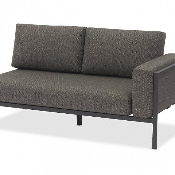 Комплект лаунж мебели Stockholm Brafritid, с креслом и столиком антрацит/серый, алюминий фото 6