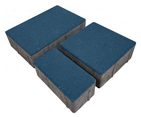 Тротуарная плитка Лидер 40 Провинция 60 мм Синий