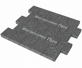 Тротуарная плитка Фабрика Готика Квадрат 200х200х60 мм Ильменит FINERRO