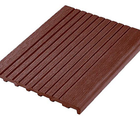 Ступень Экодэк Брайт 3D 4000 или 3000x320x23 мм, цвет Каштан