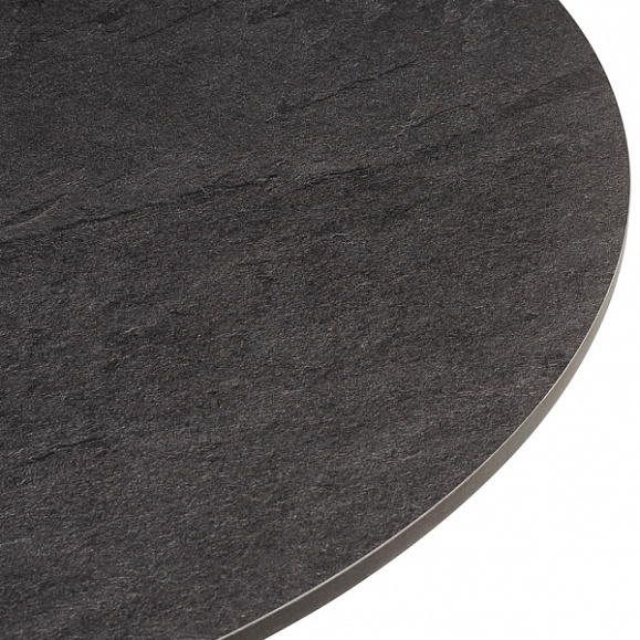 Тюльпан стол из HPL круглый Ø70см, цвет серый гранит фото 2