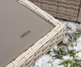 Обеденный комплект Karl Royal Family из искусственного ротанга с обеденным столом, цвет бежевый