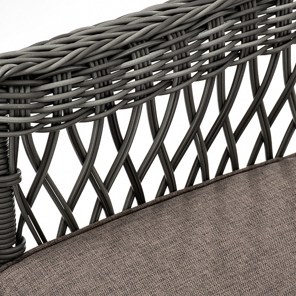 Сицилия плетеный стул из искусственного ротанга, цвет графит фото 7