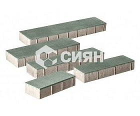 Тротуарная плитка Сиян Паркет П25-6 60 мм Темно-зеленый