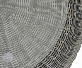 Барселона журнальный столик из искусственного ротанга, цвет графит