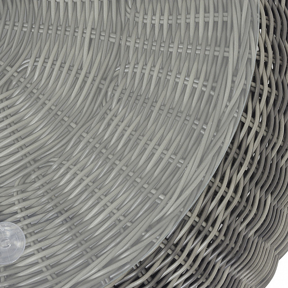 Барселона журнальный столик из искусственного ротанга, цвет графит фото 4