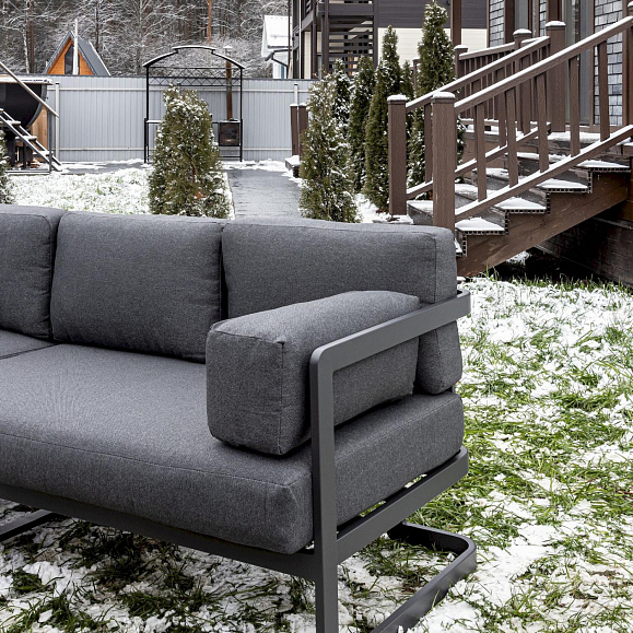 Лаунж-зона Gisselle Royal Family с угловым диваном из алюминия фото 8