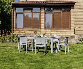 Обеденный комплект July M Royal Family из пластика, цвет светло-серый