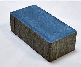 Брусчатка Лидер 40 Прямоугольник 200х100х60 мм Синий