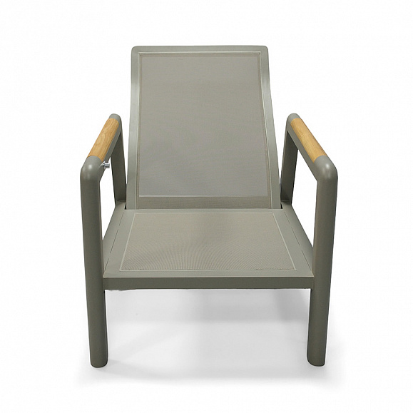 Бари кресло, каркас алюминий, цвет светло-серый фото 4