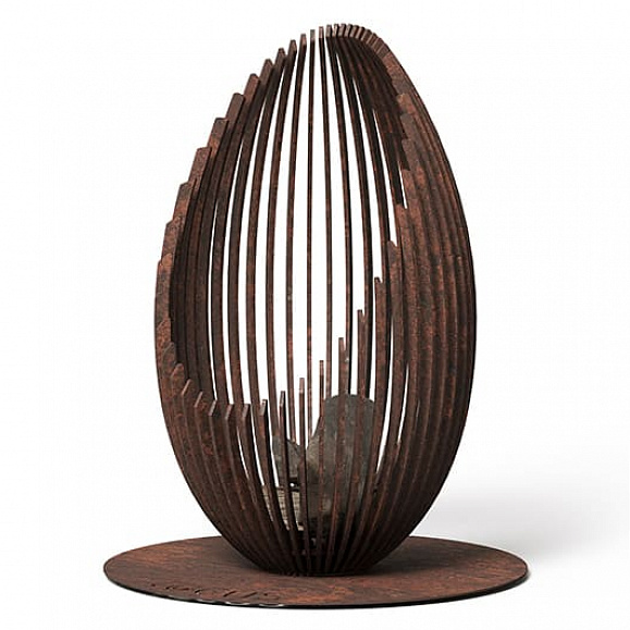 Костровая чаша Vitgarden LOCUS AIR corten из стали 120x80x80 см фото 2