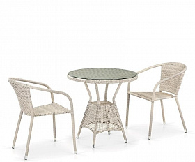 Комплект плетеной мебели T705ANT/Y137C-W85 2Pcs Latte