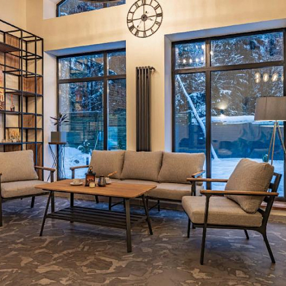 Лаунж-зона Oliver Royal Family алюминий, цвет антрацит фото 4