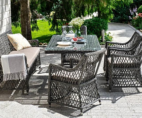 Обеденная группа Катания 4SIS на 6 персон, цвет графит