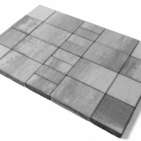 Тротуарная плитка Braer Мозаика 60 мм Туман фото 2