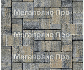 Тротуарная плитка Выбор Мюнхен Б.2. Фсм.6 60 мм Искусственный камень Базальт
