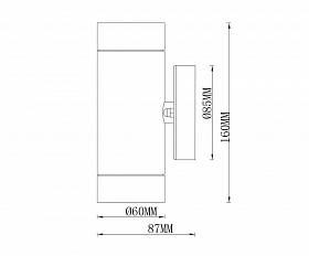 Уличный светильник De Markt Меркурий 807020501