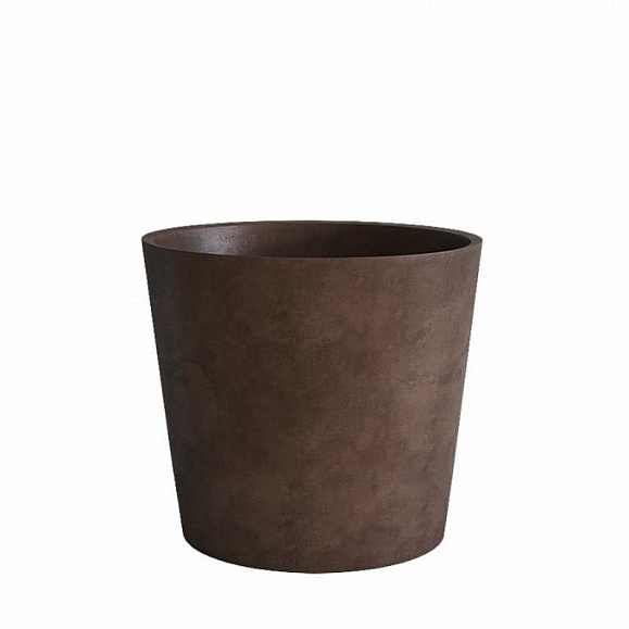 Кашпо Concretika Кратер D30 H24 Кофе фото 1