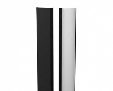 Планка декоративная (нащельник) Металлопрофиль Pekin Rooftop Бархат 0.5 RAL9005