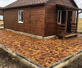 Тротуарная плитка Выбор Классико Листопад А.1.КО.4 40 мм. Осень